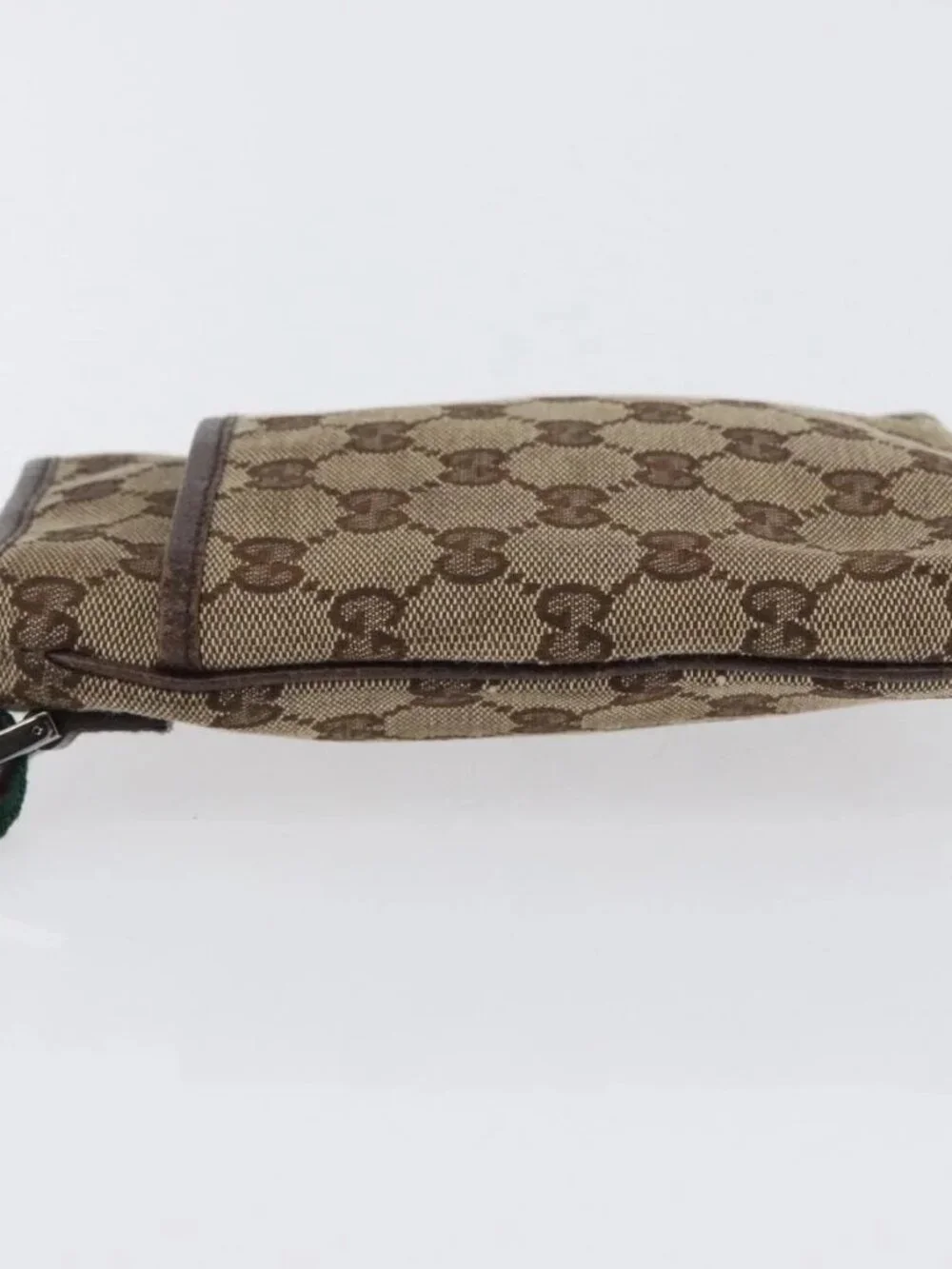 GUCCI GG Canvas Web Sherry Line Shoulder Bag Beige - Picture 7 of 16